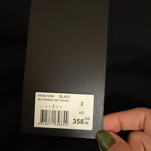 The KOOPLES Black Sweater Dress Cashmere Blend High Neck Turtleneck NWT - Picture 4 of 5